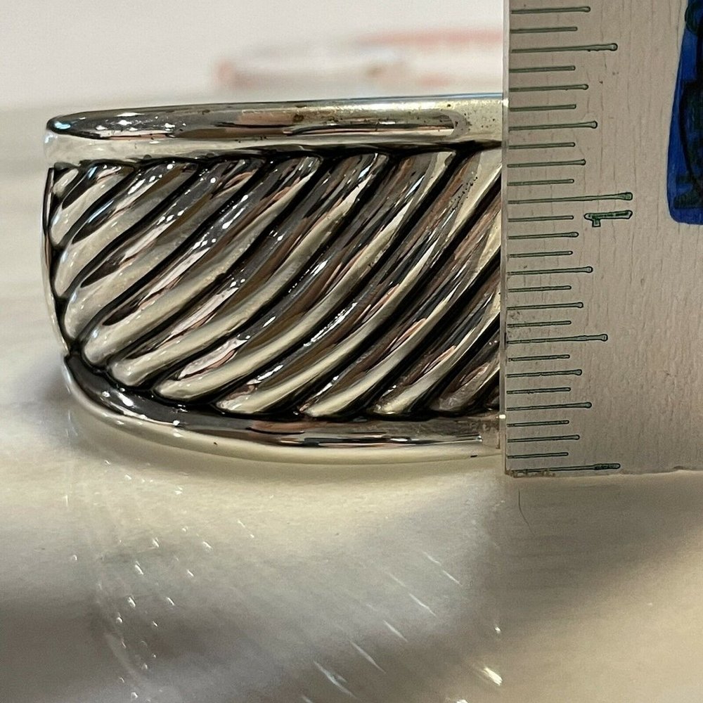 premier design silver tone cable clamper bracelet - Picture 6 of 9